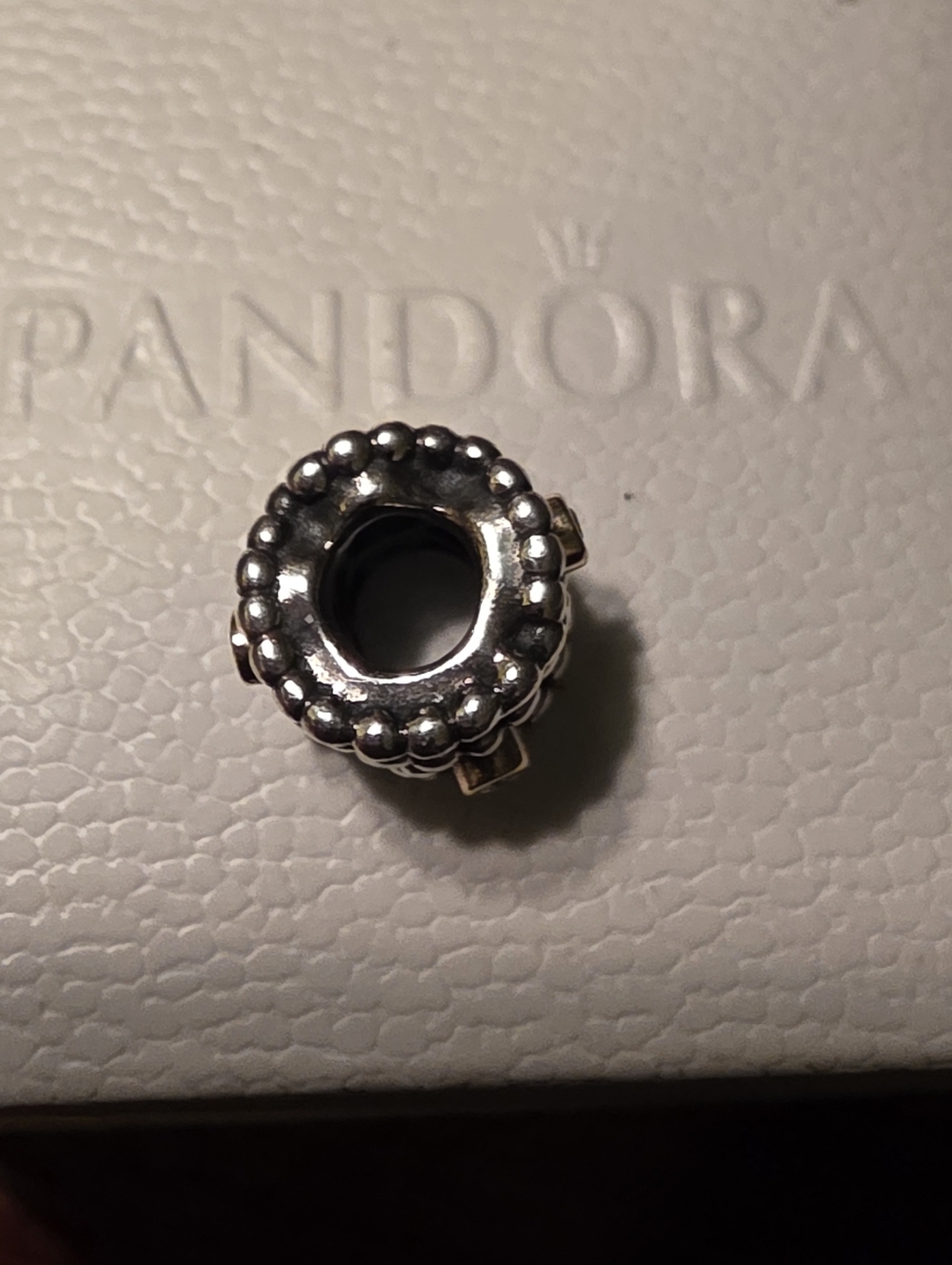 Retired PANDORA DIAMOND DELIGHT - Silver 14K Gold Settings With Real Diamonds - Picture 6 of 8